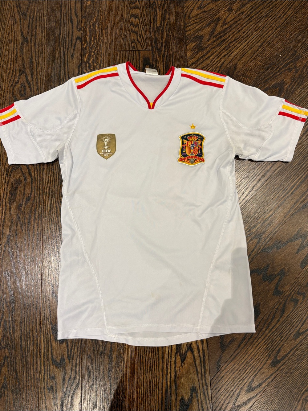 Spain National Team White Short-Sleeve Soccer Jersey